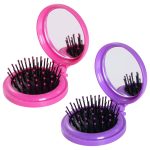 Portable Pocket mirror with Hair brush - Image 4