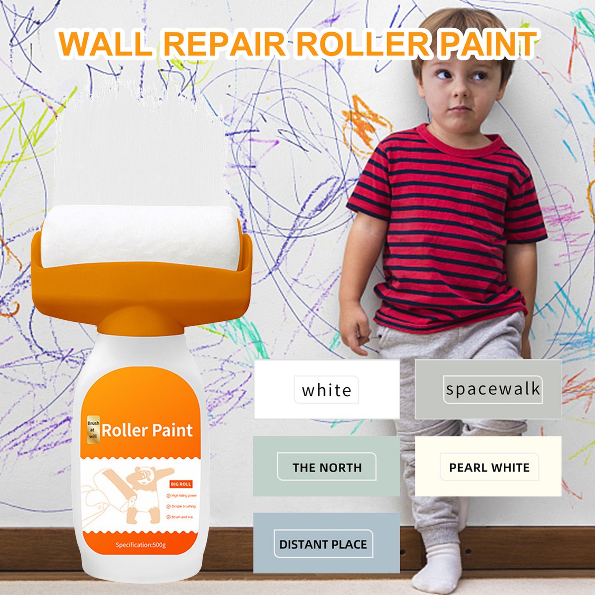 s-l1200.jpg Wall Repair Roller Paint 500ML - Image 1