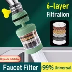 360 Degree Rotatable 6 Layers Water Filter Tap