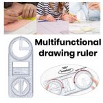 (২ পিস) Multifunctional Geometric Ruler - Image 3